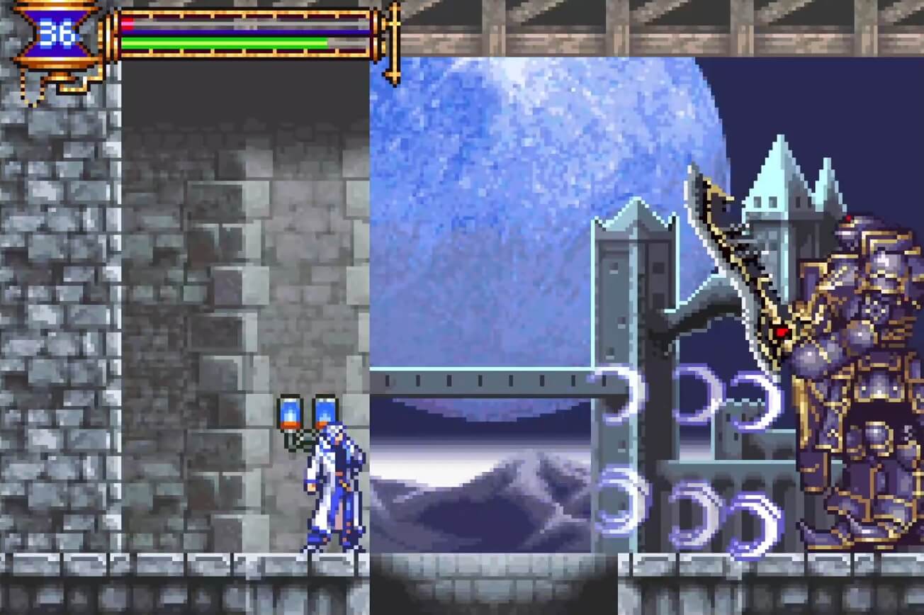 Castlevania Aria of Sorrow - геймплей игры Game Boy Advance